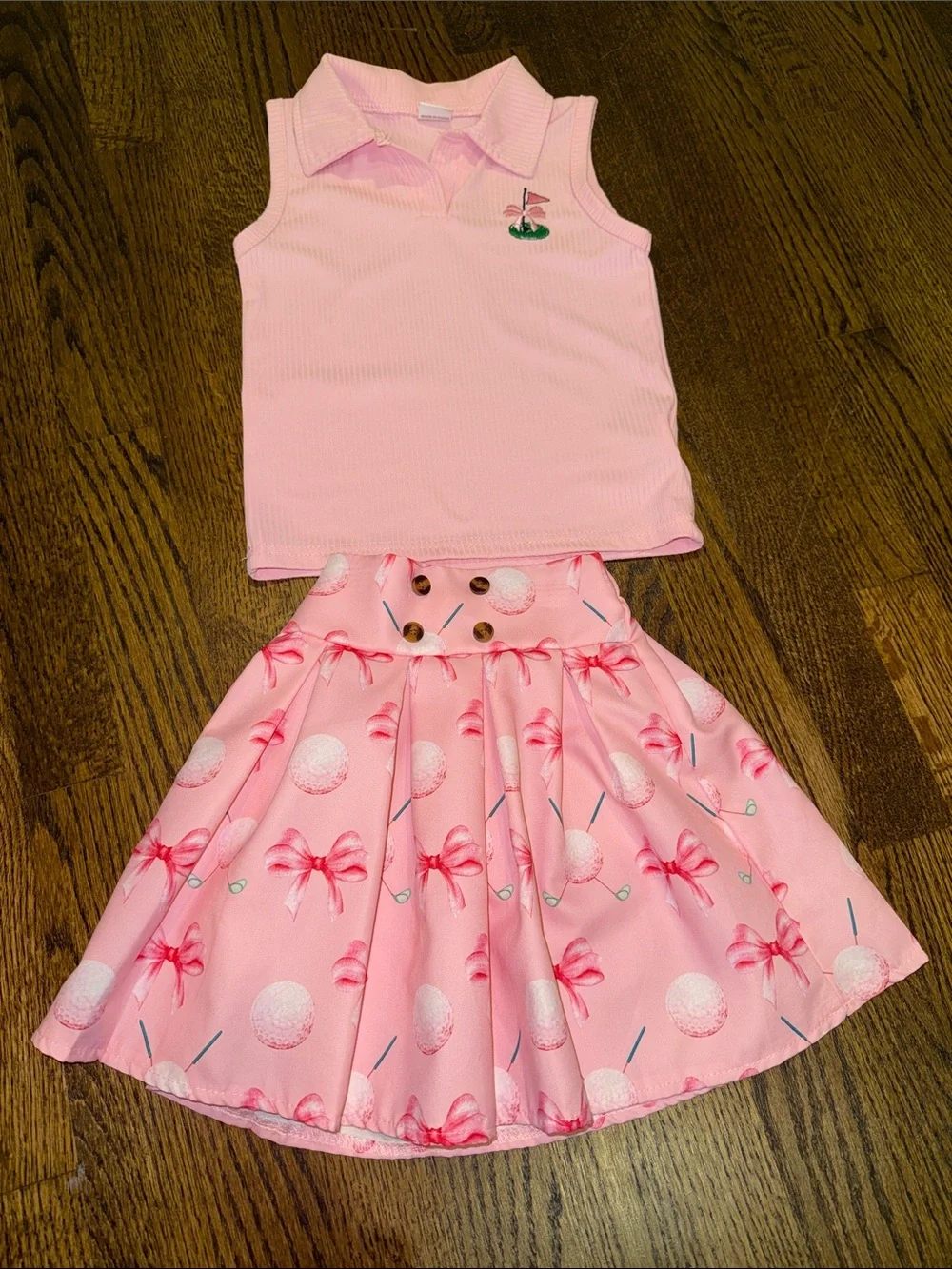 Pink Golf Outfit Set 2-3T NWOT